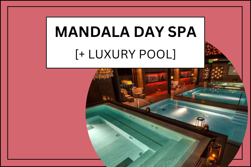 Banner for the Mandala Spa in Budapest, Hungary.