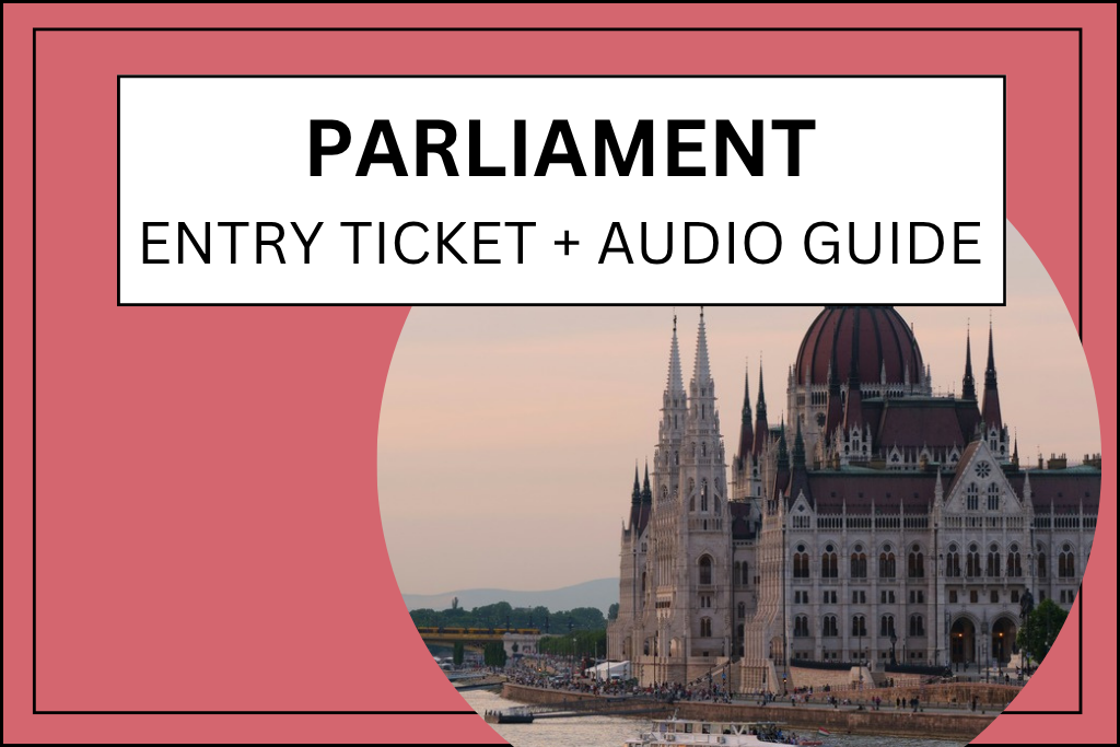Banner for Parliament Tour with audio guide in Budapest, Hungary.