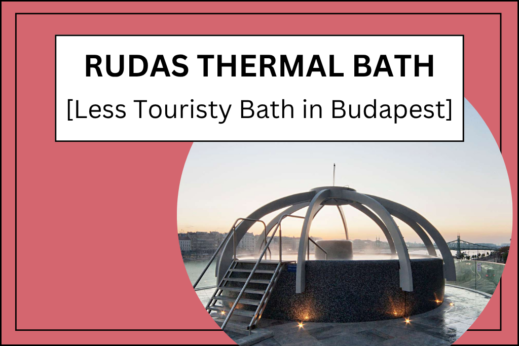Banner for the Rudas Thermal Bath in Budapest, Hungary.
