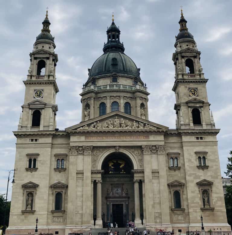 The St. Stephen's Basilica in Budapest, Hungary.