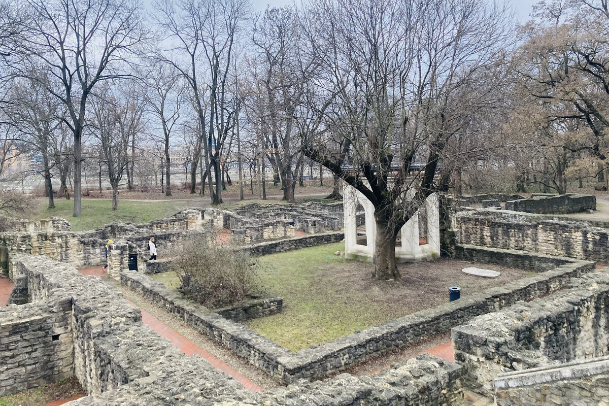 Ruins of the Medieval Dominican Convent on Margaret Island, Budapest.